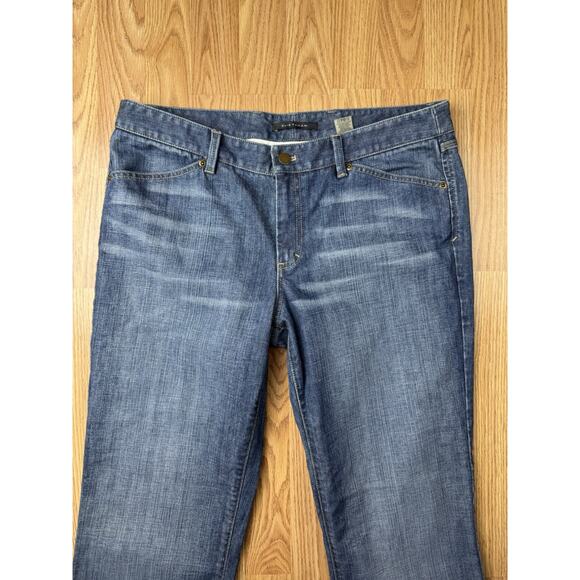 Elie Tahari Mid-Rise Flare Denim Blue Jeans Womens Size 14 Great Condition - Picture 3 of 10